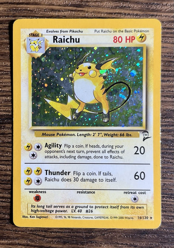 Pokemon raichu 130 set - set, base