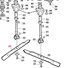 Lama destra mulching ORIGINALE