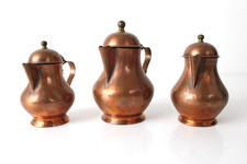 Set 3 Brocche Teiere in Rame