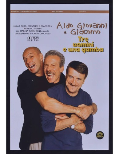 Locandina tre uomini una - tre, e