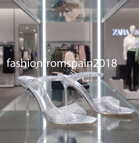 Zara new woman vinyl heeled - zara,