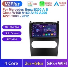 Autoradio Android Per Mercedes Benz Classe A/B W169 2009-2012 + Kit Frontalino