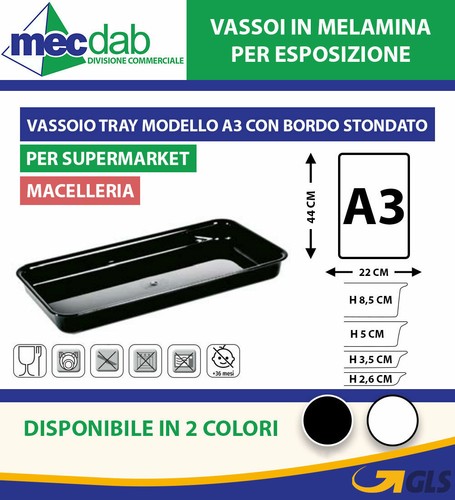 Vassoio per salumeria in - a3,
