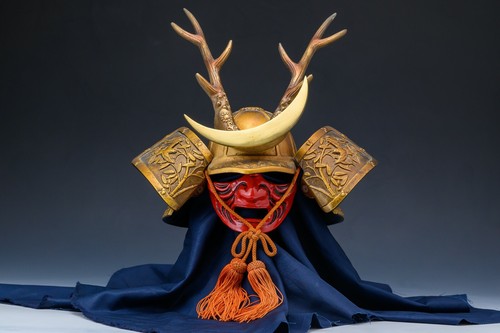 Casco kabuto samurai vintage - kabuto,