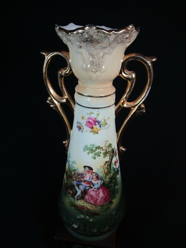 Antico vaso alto porcellana - alto, in