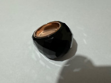 Anello Swarovski Nirvana nero, tono oro rosa misura 52 5474366 NUOVO