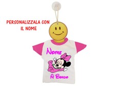 Mini T-Shirt per Auto Bimbo a Bordo - Maglietta per auto personalizzata