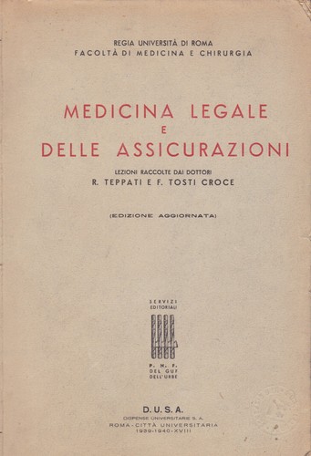 Medicina legale delle - legale,