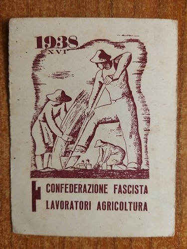 Tessera 1938 conf fascista - -,