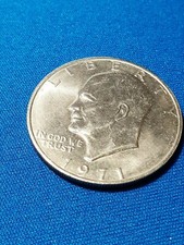 STATI UNITI -AG/ 1 DOLLARO 1971  EISENHOWER argento PROOF !