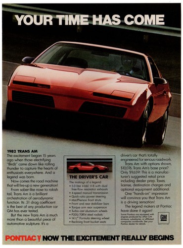 1982 pontiac trans - am, vintage