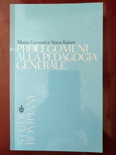 Prolegomeni alla pedagogia - alla,