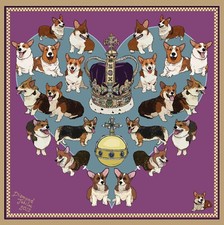 Silken Favours Her Majesty Silk Handkerchief RRP £40 LN046 BB 18