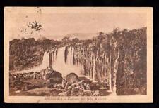 ABISSINIA CASCATA DEL NILO AZZURRO CARTOLINA VIAGGIATA 