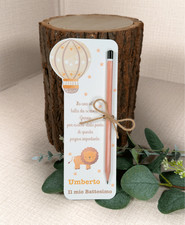 Bomboniera Segnaposto Battesimo con Matita Festa Bimbo Bimba Nascita