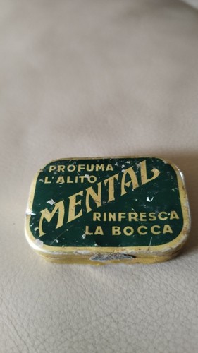 Scatola latta mental vintage - scatola,