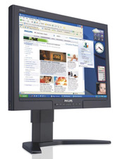 Philips 200XW 20" 1680x1050 Monitor PC schermo LCD Display usato VGA DVI USB