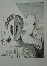 GIORGIO DE CHIRICO LITOGRAFIA