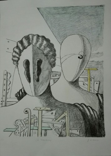 Giorgio chirico litografia - chirico,