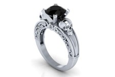 Anello di fidanzamento teschio
