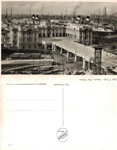 Vintage postcard genoa italy - vintage,