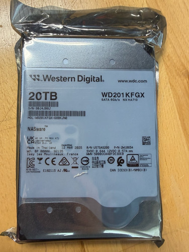 Western digital red pro - red, 20tb