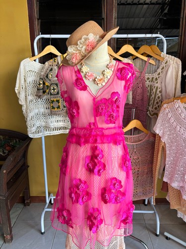 Splendido mini abito rosa