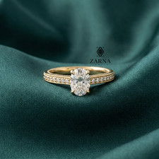 Anello promessa - 1,00, ct.
