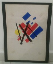 SUETIN TECNICA MISTA CON PASSEPARTOUT