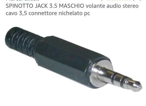 Spinotto audio volante maschio - spinotto,