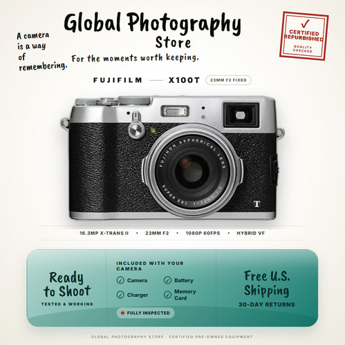 Fujifilm x100t silver classic - x100t,