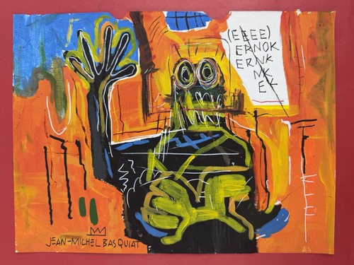 Jean michel basquiat - quadro, su