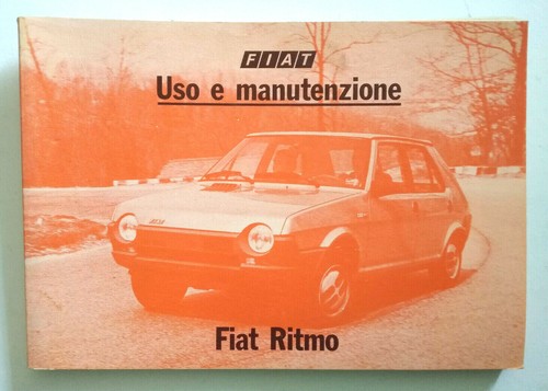 Fiat ritmo libretto uso - ritmo, e