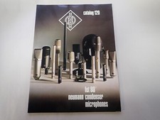 Catalogo Microfoni a Condensatore Transister Neumann 1984 Originale U87 U47 KM83 KM86