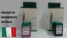 Cartucce HP301XL NERO + COLORE RIGENERATE ALTA CAPACITA' ENVY4500,OFFICEJET 2620