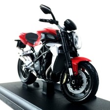 Modellino moto MV AGUSTA BRUTALE 990R pressofuso giocattolo collezione Welly scala 1:18