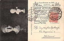 4163) BOLOGNA VENTURI MARMI E GRANITI, FILIALE DI PIETRASANTA. BUSTO DI GIOVANE.