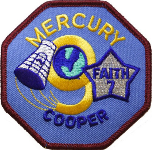 Mercury mission embroidered - mercury, 9