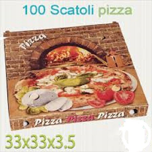 Scatole pizza 33x33x3 - scatole, 33x33x3,5cm