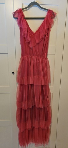Abito lungo fucsia - abito,