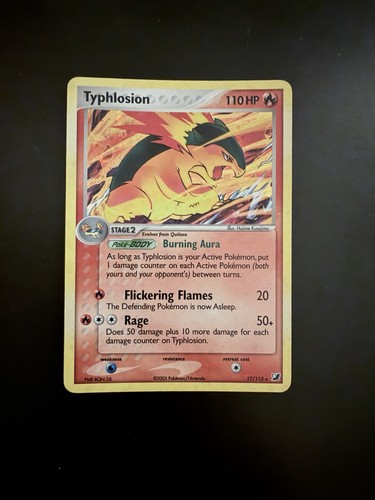 2005 pokemon card typhlosion - card,