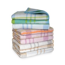 Coperta jacquard in misto lana