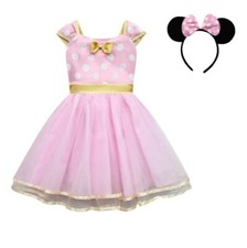 Vestito a pois a rete Topolino