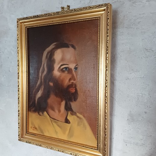 Gesù cristo olio - gesù, tela