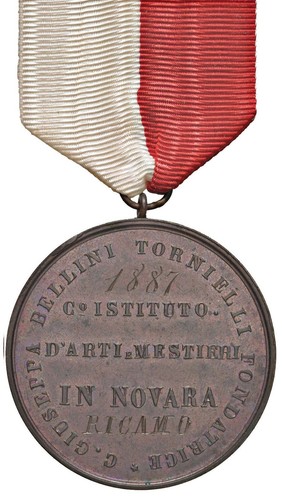 Novara medaglia 1887 premio - medaglia,
