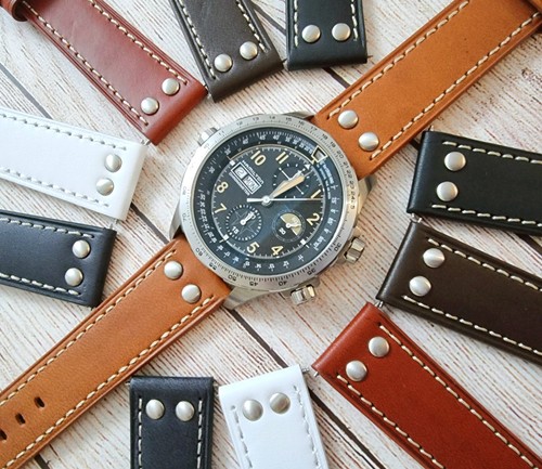Cinturino orologio pelle