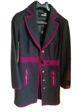 Cappotto DONNA firmato MOSCHINO LOVE  Tg42 Melanzana Fuxia Sciancrato come nuovo