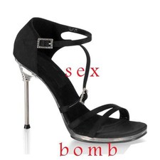 SEXY sandali neri raso