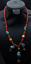 Collana perle corallo - collana,
