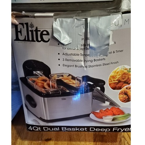 Friggitrice elite inox doppio - friggitrice,